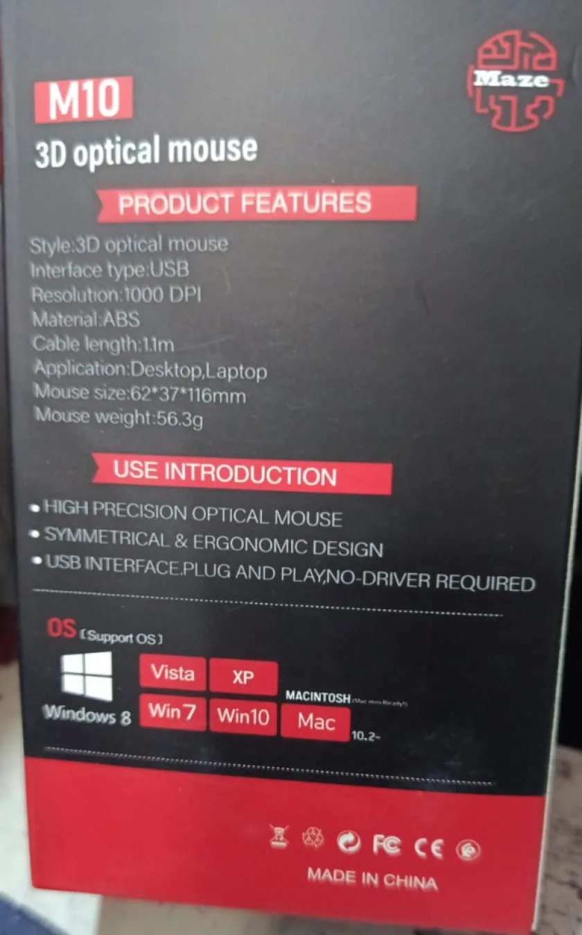 Maze M10 3D Optical Mouse