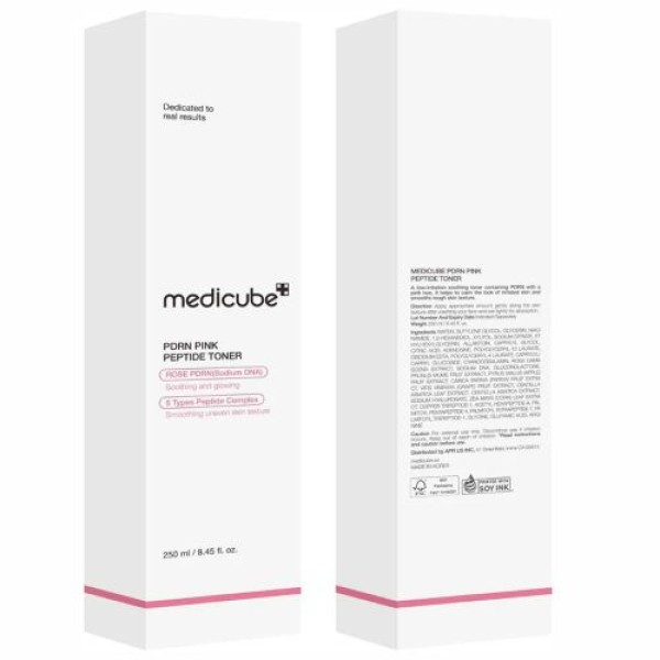 ميديكيوب بينك تونر مهدئ لبشره 250ملي| medicube pdrn pink cica soothing toner 250ml