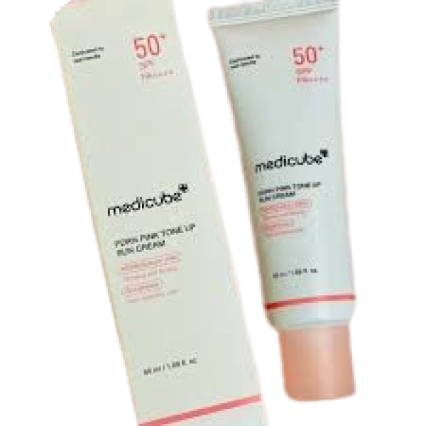 ميديكيوب كريم واقي الشمس الوردي بتقنية PDRN  50 ملي| Medicube Pdrn Pink Tone Up Sun Cream - 50 ml