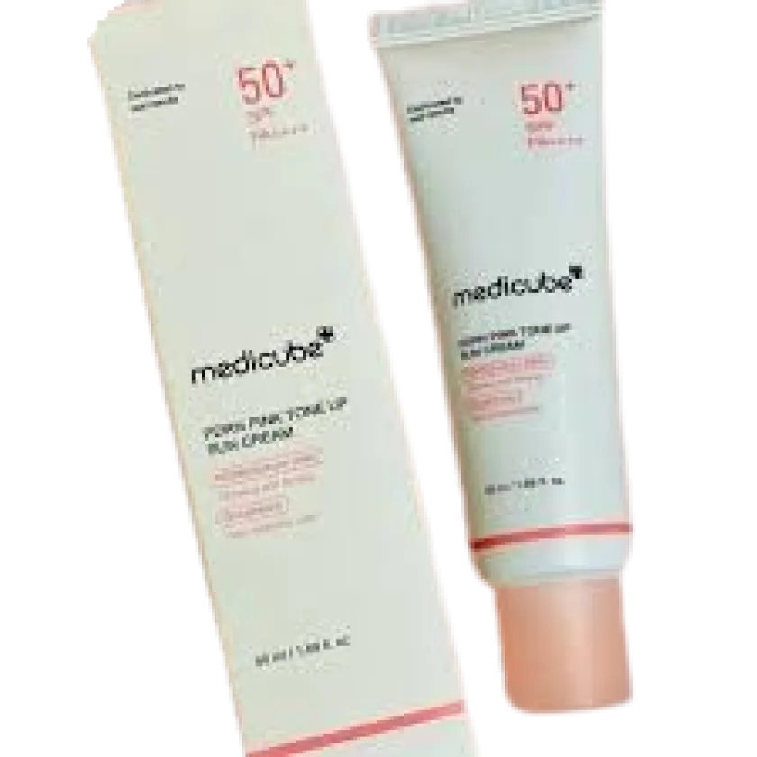 ميديكيوب كريم واقي الشمس الوردي بتقنية PDRN  50 ملي| Medicube Pdrn Pink Tone Up Sun Cream - 50 ml