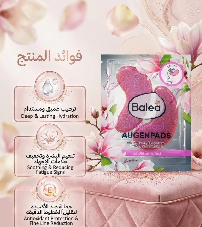 باتشات باليا هيدروجيل الألمانية لعلاج هالات وانتفاخات العين | Balea Hydrogel
