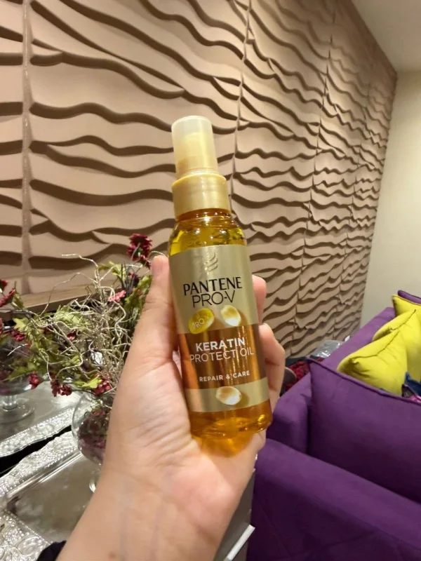 زيت وسيروم بانتين كيراتين برو-في لإصلاح حماية الشعر المتضرر - Pantene Keratin Protect Oil