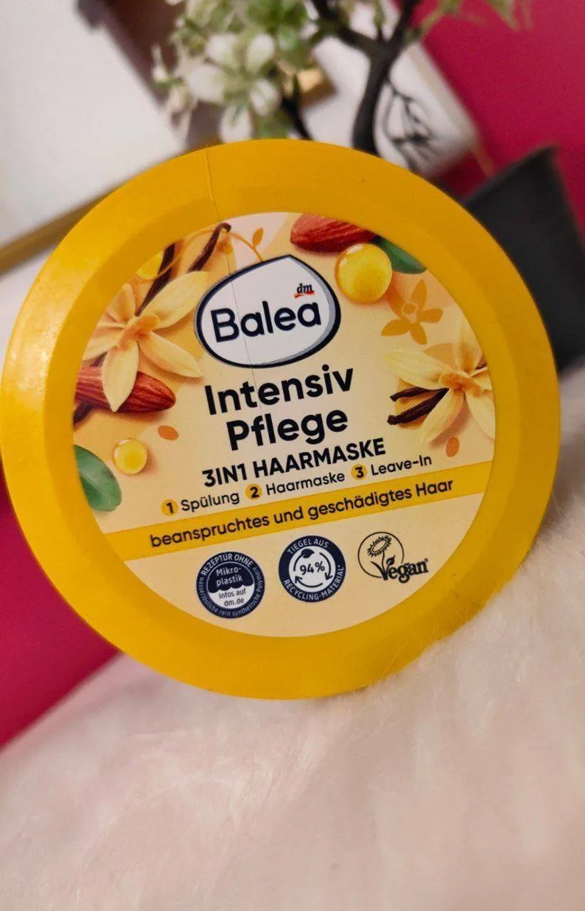 ماسك باليا الألماني المكثف 3 في 1 بالفانيليا وزيت اللوز - Balea Intensiv Pflege 3in1