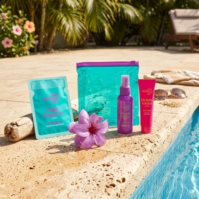 مجموعة ألوها للعناية بالشعر للمصيف والسباحة  - Aloha Hair Essentials Kit