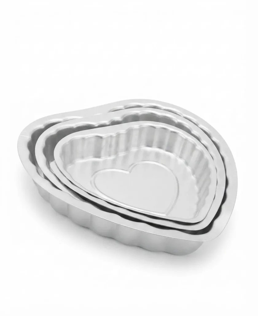 طقم صينية قلب الومنيوم 3قطعة