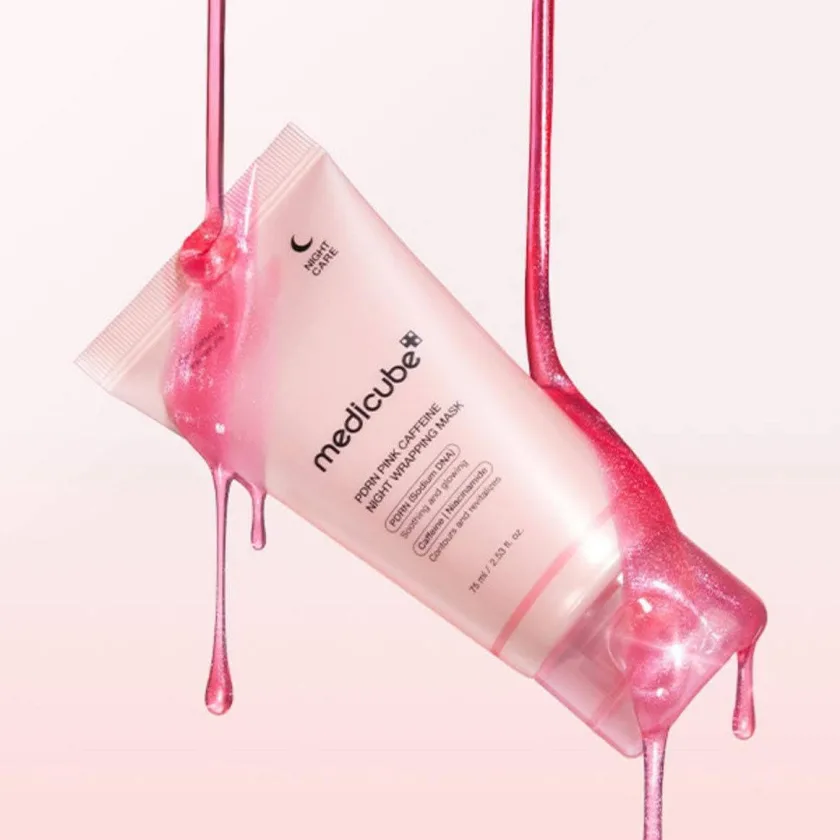 MEDICUBE PDRN Pink Caffeine Night Wrapping Mask