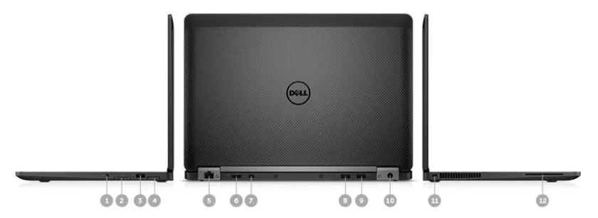 Dell Latitude E7270 Core i7-6300U ( 6th Gen) – 8G Ram – 256G SSD M.2 NVMe – Intel UHD 530 Graphics 2G – 12.5" 4K Touch Screen
