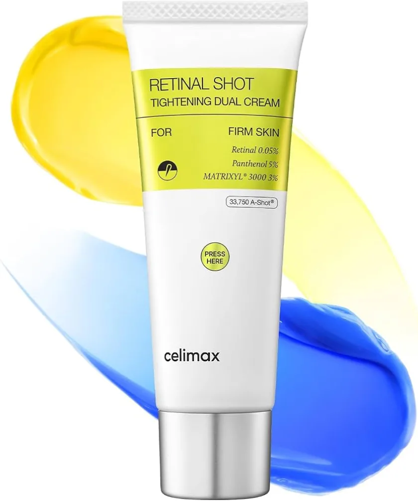 سيليماكس كريم الريتينال المزدوج لشد البشرة وتقليل مظهر التجاعيد والمسام 50 مل | CELIMAX The Vita-A Retinal Shot Tightening Dual Cream