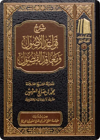 شرح قواعد الأصول ومعاقد الفصول
