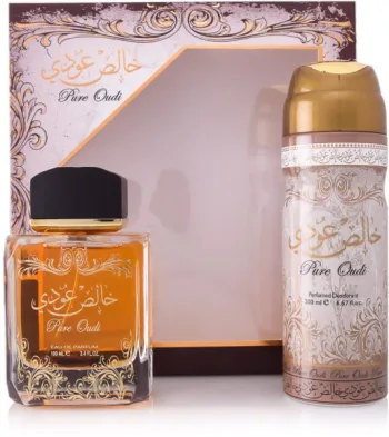طقم عطر خالص عودي أودى بارفيوم 100 مل قطعتين للرجال