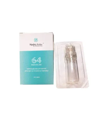 64 Micro Needle Derma Roller Skin Care ملليمتر0.5شفاف Device Devic