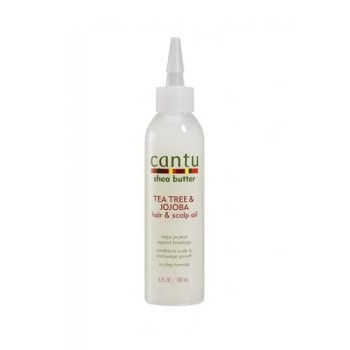 كانتو زيت بزبدة الشيا وشجرة الشاي والجوجوبا للشعر وفروة الرأس 180 مل |  Cantu tea tree & jojoba hair & scalp oil