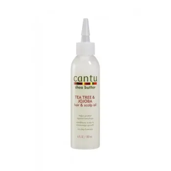 كانتو زيت بزبدة الشيا وشجرة الشاي والجوجوبا للشعر وفروة الرأس 180 مل |  Cantu tea tree & jojoba hair & scalp oil