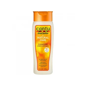 كانتو شامبو بخلاصة زبدة الشيا للشعر الطبيعي  | Cantu Shea Butter for Natural Hair Sulfate-Free Cleansing Cream Shampoo - 400 ml