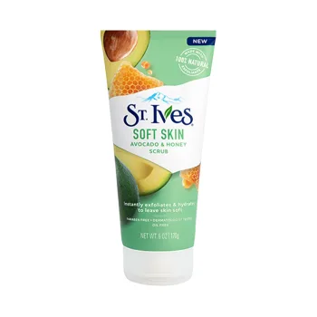 سانت ايفز  ماسك و سكراب بالافوكادو والعسل 170 جرام  | ST. Ives Soft Skin Avocado & Honey Face Scrub170gm