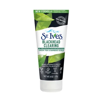 سانت ايفز  سكراب للوجه بالشاي الاخضر لتنظيف الرؤوس السوداء 170 جرام  | ST. Ives Blackhead Clearing Green Tea Face Scrub170gm