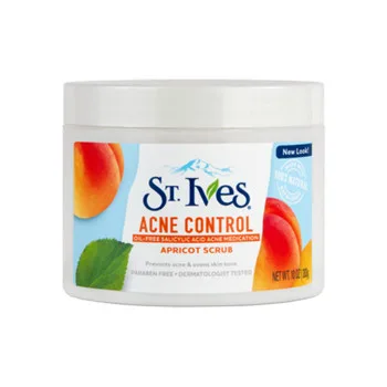سانت ايفز  اكني كنترول سكراب للوجه بالمشمش 283 جرام - St .Ives Acne Control Apricot Face Scrub - 283 gm