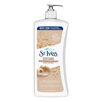 سانت ايفز لوشن ترطيب الجسم  بدقيق الشوفان وزبدة الشيا 621 مل- St. Ives, Body Lotion, Soothing, Oatmeal & Shea Butter 621 ml