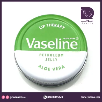 فازلين ليب ثيرابي بترولي جيلي ألوفيرا 20 جم  (فيزلين مرطب شفاه بالصبار)  |    Vaseline Lip Therapy Petroleum Jelly Aloe Vera 20g