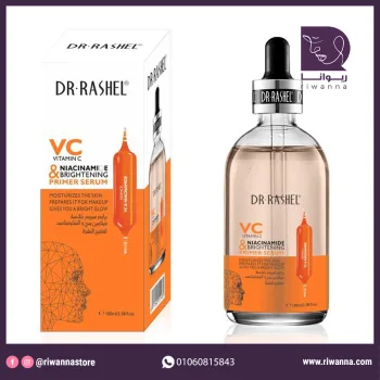 د راشيل سيروم برايمر لتفتيح البشرة بالنياسيناميد وفيتامين C برتقالي 100مل   |   Dr.Rashel Vitamin C Niacinamide & Brightening Primer Serum100ml