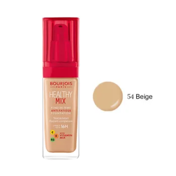 كريم اساس هيلثي مكس من برجوا -  N54 بيج | Bourjois Healthy Mix Foundation - 30ml N54 Beige