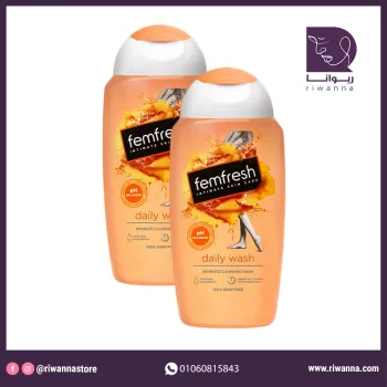 فيم فريش غسول يومي للمناطق الحساسة بخلاصه الصبار  - 250 مل | Femfresh - Daily Intimate Wash - with soothing aloe vera - pH-balanced - 250ml