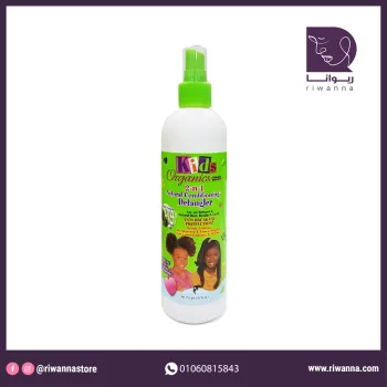 افريكا بست - سبراي مرطب لتصفيف وفك تشابك الشعر بزبدة الشيا للاطفال  355 مل ا Africa`s Best Kids Organics 2-in-1 Organic Conditioning Detangler