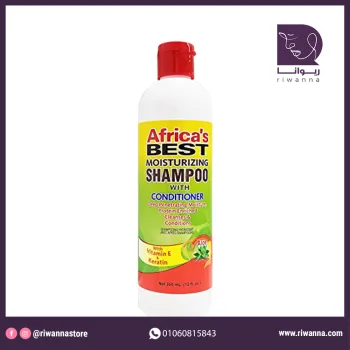 افريكا بست  شامبو وبلسم للترطيب العميق للشعر بفيتامين بي 5 وكولاجين– 355 مل ا Africa`s Best Moisturizing Shampoo With Conditioner