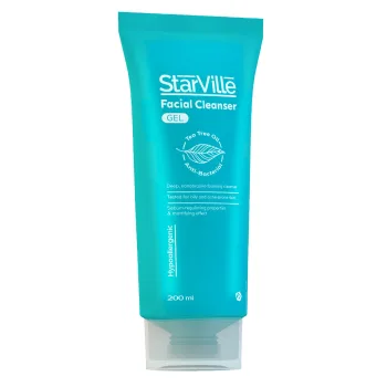 ستارفيل جيل غسول وجه من زيت شجرة الشاي مضاد للبكتريا |  Starville Acne Cleanser Gel 200Ml