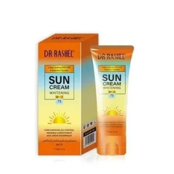 د. راشيل كريم التبييض والترطيب الواقي من الشمس بعامل حماية 75 متعدد الألوان 60جم |  Whitening & Moisturizing Sun Protect Cream Spf 75 Multicolour 60g