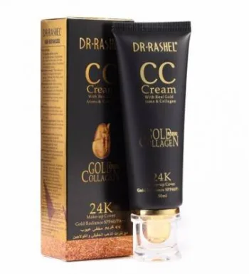 كريم دكتور راشيل سي سي من كولاجين لذهب عيار 24 وقاية من أشعة الشمس || dr rashel cc cream 24k gold collagen