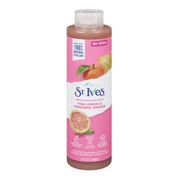 سانت آيفز غسول الجسم  للتقشير بالليمون الوردي والبرتقال 473 ملل  |  St. Ives Exfoliating Pink Lemon & Mandarin Orange Body Wash 473ml