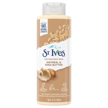 سانت ايفز غسول الجسم المهدئ  بالشوفان وزبدة الشيا 473 ملل  |  ST. Ives  Soothing Body Wash Oatmeal & Shea Butter Brown 473 ml
