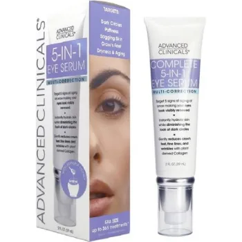 ادفانسد كلينيكال سيروم مضاد لعلامات تقدم السن للعينين 5 في 1 59 ملل  |  advanced Clinicals 5-in-1 Multi Correction anti-aging Eye Serum 59 ml