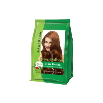 بريم دولهان حناء طبيعية للشعر بنية اللون  125 جم  |  Prem Dulhan Hair Henna Natural Henna Based Hair Color Natural Brown 125gm