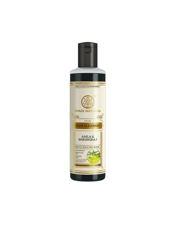 خادي هيربل أملا  وبرينجراج  شامبو لجميع أنواع الشعر | Khadi Natural Amla & Bhringraj Hair cleanser