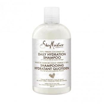 شامبو الترطيب اليومي بزيت جوز الهند البكر بنسبة 100٪ من شيا مويستشر 384 مل - Shea Moisture 100% Virgin Coconut Oil Daily Hydration Shampoo