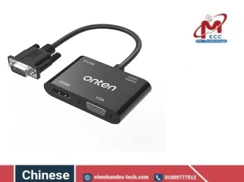 كونفرتة VGA to HDMI + VGA Adapter With Audio