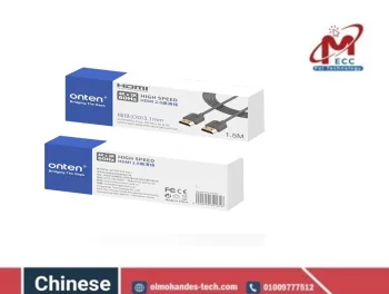 كابل HD عالي الدقة 161 بمنفذ 2.0 HDMI عالي السرعة 4K من اونتن (1.5 متر)