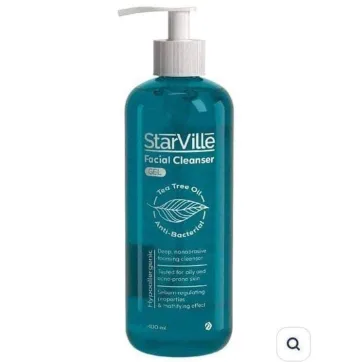 ستارفيل جل منظف للوجه بزيت شجرة الشاي المضاد للبكتيريا - قد تختلف العبوة |starville facial cleanser gel 400m