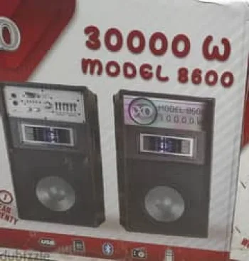 مضخم صوت 8 بوصة بلوتوث من اكس لاود 30000w