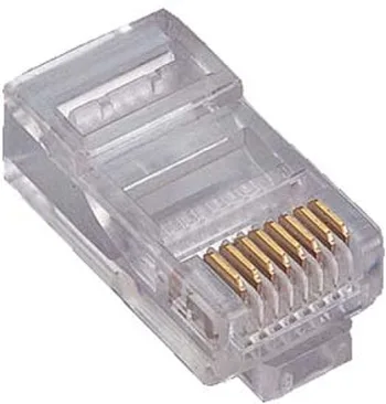 موصل ار جي 45 cat 6 من ثري كوم 100 قطعة