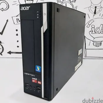 Acer Veriton X4110G Desktop PC AMD A8 Pro-7600B – 4GB DDR3 – Hdd 500gb – AMD Radeon R7