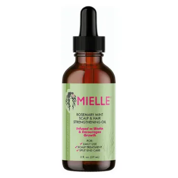 ميلي أورجانيك زيت إكليل الجبل والنعناع لتقوية الفروة والشعر 59مل |  Mielle Organics Rosemary Mint dark Scalp and Hair Strengthening Oil 59ml.