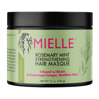 قناع تقوية الشعر بإكليل الجبل والنعناع من ميلي اورجانيكس - 340 جم | Mielle Organics Rosemary Mint Strengthening Hair Masque - 340 g
