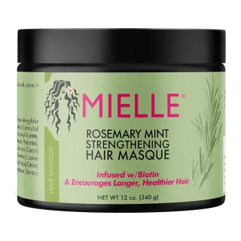قناع تقوية الشعر بإكليل الجبل والنعناع من ميلي اورجانيكس - 340 جم | Mielle Organics Rosemary Mint Strengthening Hair Masque - 340 g