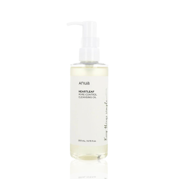 انوا هارت غسول الهارت ليف الزيتي للتحكم في المسام ، 200مل | Anua Heartleaf Pore Control Cleansing Oil Korean Facial Cleanser  200ml