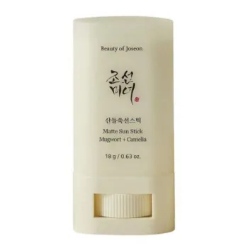 بيوتي اوف جوسون واقي شمس ستيك مطفي بالماغورت والكاميليا مع عامل حماية من الشمس 50 +  |   Beauty Of Joseon Matte Sun Stick : Mugwort+Camelia SPF50+/PA++++ 18g