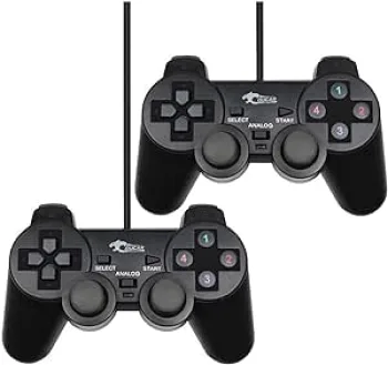 ذراع تحكم كوجر إيجي مزود بانالوج مزدوج سلكي USB-2082