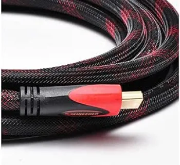 Hdmi cable 5 meter - red and black,